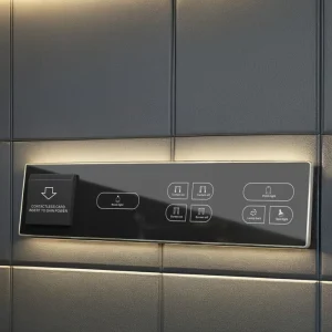 Hotel Smart Light Touch Panel Switch OEM Single Pole Tempered Glass UK 220V 12V 110V RCU Control