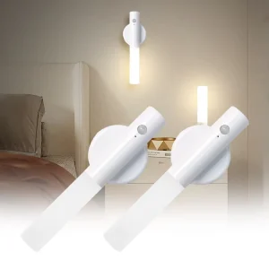 Human Body Induction Rechargeable Acrylic Wall Lamp with Magnetic Mount and Soft Light