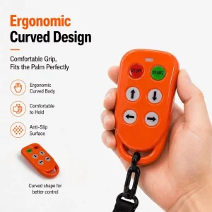 HzBoY M4 4 Channel Wireless Remote Control Switch DC 12V 24V for Hoist Winch Crane