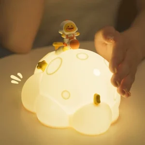 ICARER FAMILY Cute Christmas Gift Silicon Led Night Lights New Modern Led Table Lamp Baby Night Light for Kids Bedroom