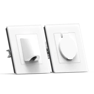 IGOTO Wall Switch with Child Safety Shutter Flush Mounted 1 Gang 1 Way 10A 250V EU Standard