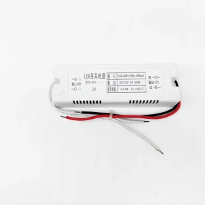 IP20 Plastic 36W DC12V Single Output Power Supply Driver for LED Strip Lighting
