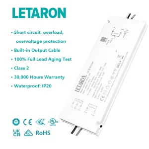 IP20 Waterproof 150W 12V/24VDC LED Power Supply CE/UL LED Driver for Bathroom Lighting
