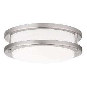 IP44 10-Inch, 12-Inch, 14-Inch, or 16-Inch ETL-Listed Double-Ring Dimmable LED Ceiling Light for Living Room