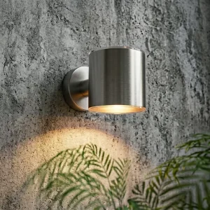 IP54 Smart Solar Stainless Steel Wall Light with Sensor Control, 2700K Warm White LED