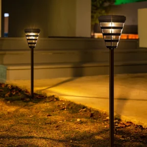 IP65 3000K 6000K RGB Solar Garden Lights Outdoor Waterproof LED Lighting Poles Path Lights for Yard Villa