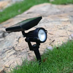 IP65 LED Solar Garden Light Retro Design 300lm Warm White Waterproof Outdoor Spot Villa Pathway Landscape 5W 60 Beam Angle