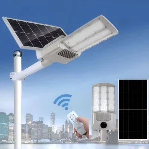 IP65 Outdoor All-in-One Solar Street Light with Motion Sensor, 300W, Dusk-to-Dawn