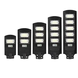 IP65 Outdoor LED Integrated Solar Street Light with Remote Control and Motion Sensor for Highway, Garden and Courtyard