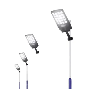IP65 Rated Integrated Smart Solar Street Light Radar Sensor Remote Control 6000K Daylight LED for Garden School Community