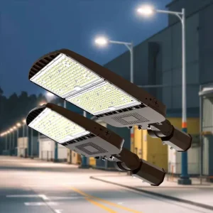 IP65 Smart AC LED Street Light Aluminum Alloy Remote Control Dimmable 100W-500W