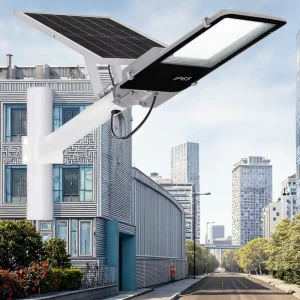 IP65 Smart Sensor LED Solar Street Light with Remote Control, Aluminum Alloy, 1200 Lumens