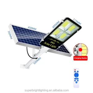 IP65 Smart Solar LED Street Light with Aluminum and Plastic Components