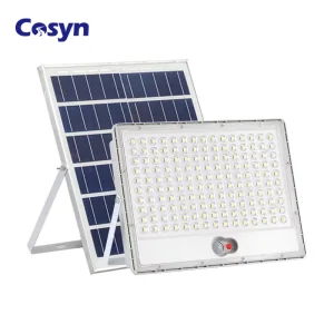 IP65 Solar Flood Light 300W/400W/100W/600W Waterproof Radar Control Lamp Body Outdoor Floodlight for Garden Exterior Lighting