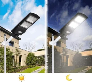 IP65 Solar LED Street Light ABS Road Waterproof Outdoor Lighting with Motion Sensor Remote