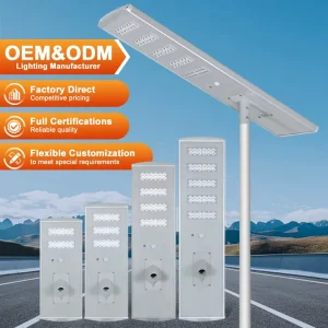 IP65 Waterproof 60W-150W All-in-One Solar LED Street Light