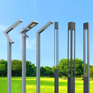 IP65 Waterproof Aluminum RGB LED Solar Garden Column Light with RoHS Certification