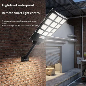 IP65 Waterproof DC Solar LED Garden Lamp with Smart Remote Control and Wall Mount
