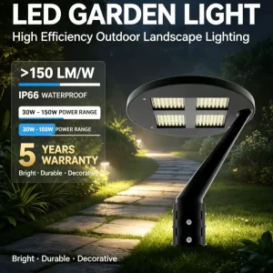 IP65 Waterproof Die Casting Aluminum Different Installation New Design LED Post Top Light Garden Lights