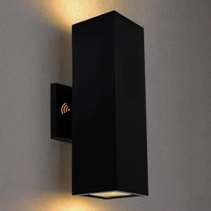 IP65 Waterproof E26 LED Up and Down Outdoor Wall Mounted Light Smart Sensor Dask to Dawn Aluminum