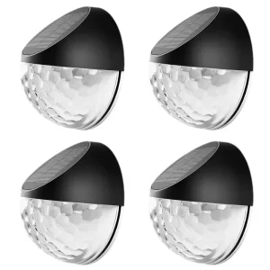 IP65 Waterproof LED Ambient Light Solar Wall Lamp for Outdoor Garden Courtyard Fence Balcony Villa Decoration PC Body