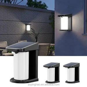 IP65 Waterproof Outdoor LED Garden Wall Lamps New Design Solar Powered with Motion Sensor Battery Operated Yard Lights Home Use