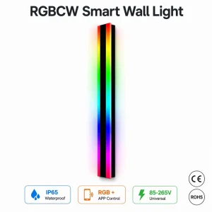 IP65 Waterproof RGBW LED Linear Wall Lamp with Dimmable Lighting and CRI 95