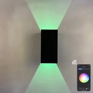 IP65 Waterproof RGBW LED Outdoor Wall Lamp with App Control