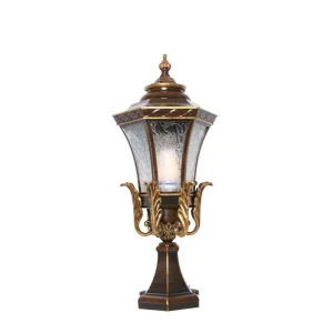 IP65 Waterproof Retro Gate Fence Light Outdoor Lane Garden Landscape LED Solar Lawn Light Pathway Garden Lamp