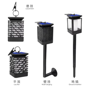 IP65 Waterproof Solar Flame Light Outdoor Flickering Torch Garden Landscape Path Light
