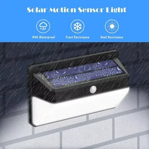 IP65 Waterproof Solar LED Motion Sensor Wall Light with Dimming for Garden and Pathway