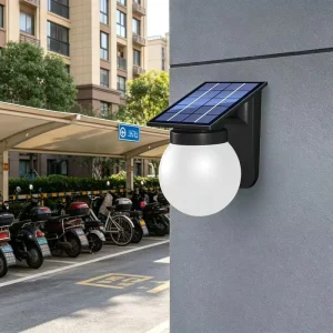 IP65 Waterproof Solar Panel Mounted Solar LED Outdoor Wall Lamps Exterior Garden Decor Wall Lighting