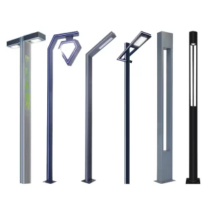 IP65 Weather Resistant Outdoor LED Street Lights Storm Wind resistant Aluminum Battery CE Certified for Garden Landscape AC
