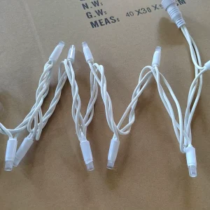 IP65 White Rubber Cable RGBIC Music Sync APP Control Smart Indoor Outdoor Valentine Romantic Celebration LED String Lights