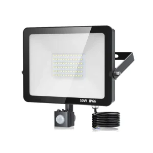 IP66 50W Sensor Flood Light for Garage Parking Lot Security and Outdoor Lighting