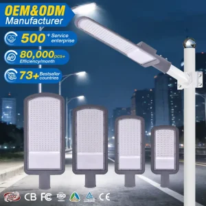 IP66 Waterproof Outdoor Die-Cast Aluminum LED Street Light 50W 100W 150W 200W