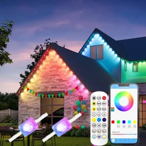 IP67 LED Point Light with App Control for Outdoor Festival, Home, and Yard Decor