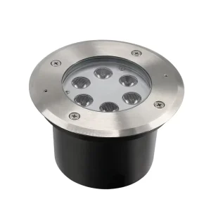 IP67 RGB DMX 12V 6W Stainless Steel Walkover Floor Recessed Uplight Tree Exterior Garden Landscape Lighting Underground Lights