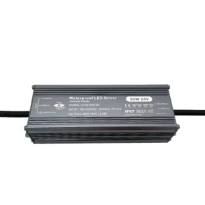 IP67 Waterproof 12V 24V LED Driver 100-265V AC 36W-400W Surge Protection