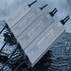 IP67 Waterproof Aluminum Case Outdoor Switching Power Transformer AC 100-260V DC 12V 24V LED Lighting Driver