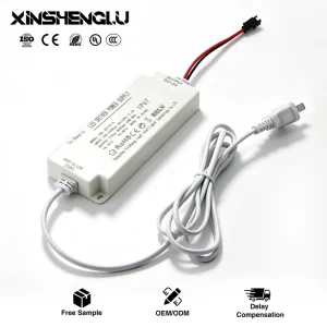 IP67 Waterproof LED Driver 12V 12W-72W Power Supply CE UL Certified AC100-265V for Bathroom Mirror LED