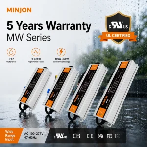 IP67 Waterproof LED Driver 24V Constant Voltage 110V-220V Aluminum Shell for Street and Fountain Lights