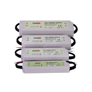 IP67 Waterproof Slim LED Driver for 12V/24V Strip Lights, 1A, 12W/20W/36W/150W, Outdoor Plastic Housing