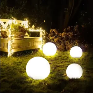 IP68 Garden Solar Light Ball Outdoor RGB LED Floating Pool Light Waterproof 6V DC Battery Powered Decoration for Gardens Pools