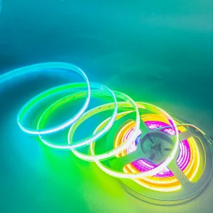 IP68 IP67 Waterproof Digital Pixel SPI DMX 2811IC COB LED Strip 576 LEDs/m Full-Color RGBIC Addressable Wi-Fi Controlled CRI 90