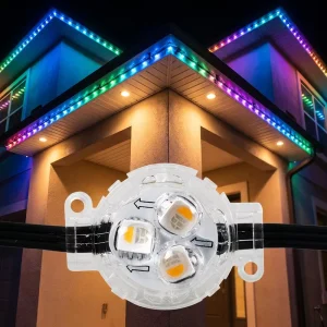 IP68 Smart App Permanent 30mm SMD5050 RGBW LED Pixel Point Light Christmas Holiday Outdoor Point Light Source