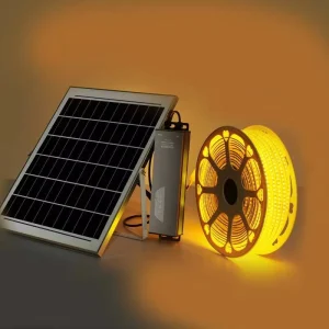 IP68 Solar LED Strip with 5M 20M 50M 2700K 3000K 4100K 6000K Courtyard Atmosphere LED String Lights