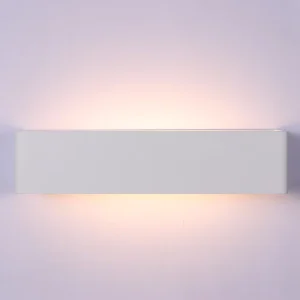 Indoor 12W LED Wall Lamp Warm White Up and Down Aluminum Wall Surface LED Wall Light