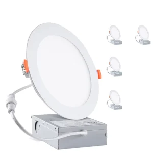 Indoor 9w 12w IP44 Aluminum Modern Hotel White Ceiling Light Led 5CCT Downlight for Dimmable Recessed Slim Panel Light Bedroom