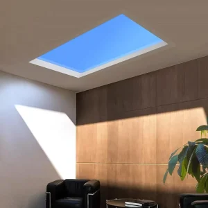 Indoor Artificial Sunlight High Color Rendering Index LED Ceiling Lamp Embedded Window Blue Sky Skylight Modern Design Easy